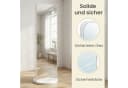 SONGMICS Standspiegel 360° drehbar mit Ablagen und Haken weiß Bild 4