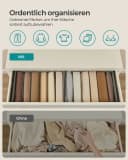 SONGMICS Aufbewahrungsbox Kleiderschrank-Organizer 6er Set Taubengrau Bild 4