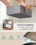 SONGMICS Aufbewahrungsbox Schubladen-Organizer Grau 4er Set Bild 4
