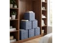 SONGMICS Aufbewahrungsbox 6er Set Blau Vliesstoff mit Griff Bild 3