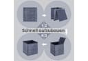 SONGMICS Aufbewahrungsbox 6er Set Blau Vliesstoff mit Griff Bild 4