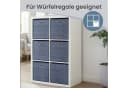 SONGMICS Aufbewahrungsbox 6er Set Blau Vliesstoff mit Griff Bild 5