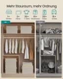 SONGMICS Aufbewahrungsbox mit Deckel 3er Set Beige Vlies Bild 3