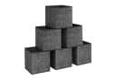 SONGMICS Aufbewahrungsboxen 6er Set Schwarz Vliesstoff mit Griff Bild 2