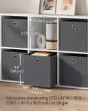 SONGMICS Aufbewahrungsbox 6er Set Grau Faltbar Bild 5