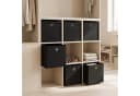 SONGMICS Aufbewahrungsbox 6 Stück Faltbox Schwarz Organizer Bild 1