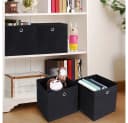 SONGMICS Aufbewahrungsbox 6 Stück Faltbox Schwarz Organizer Bild 5