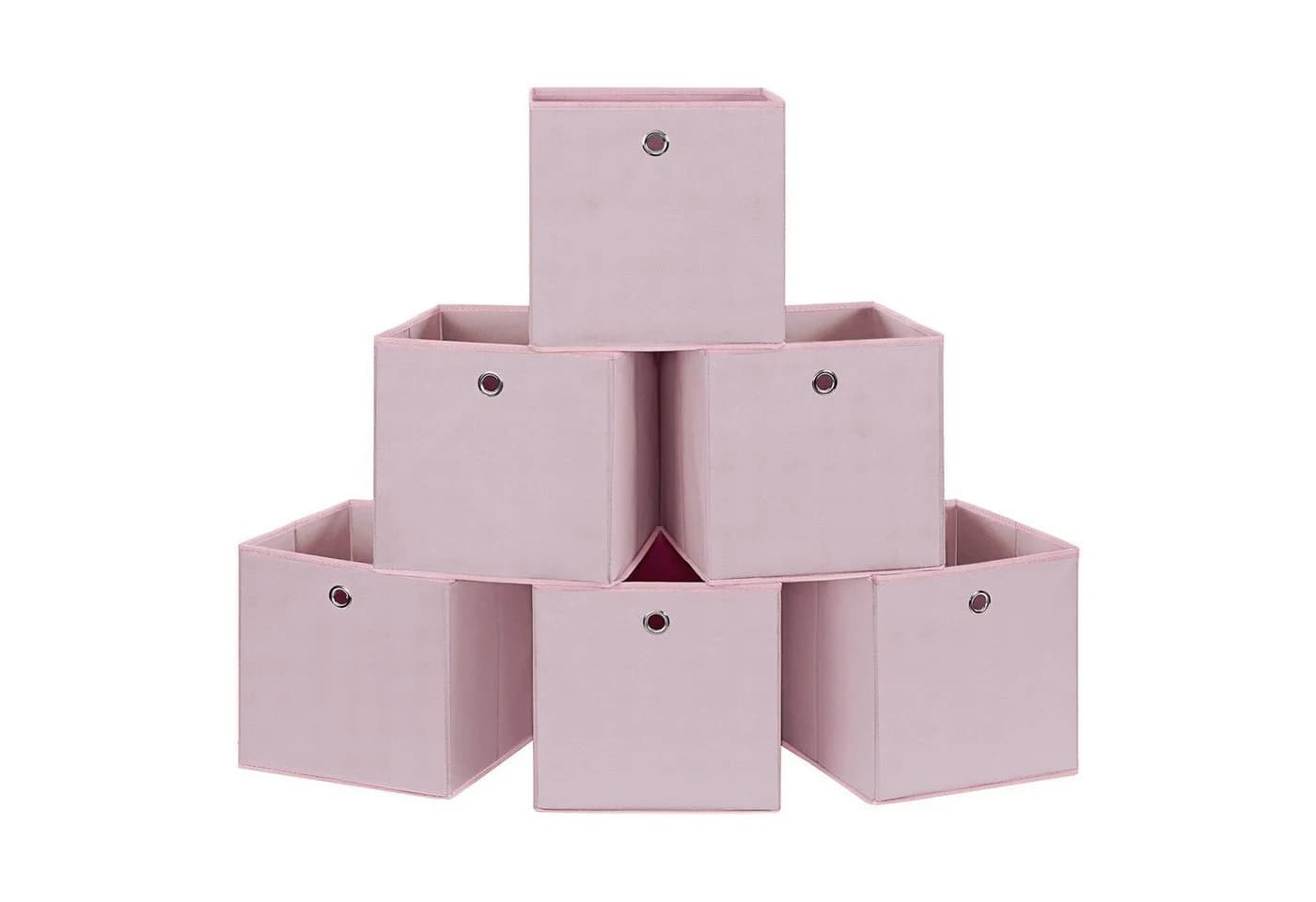 SONGMICS Aufbewahrungsbox 6er Set Rosa Faltbar - Bild 2