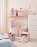 SONGMICS Aufbewahrungsbox 6er Set Rosa Faltbar Bild 4