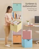SONGMICS Aufbewahrungsbox Set 6-tlg. Bunt Faltbox Stoffbox Bild 4