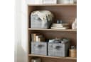 SONGMICS Aufbewahrungsbox 3er Set Grau mit Griffe Bild 1