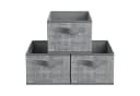 SONGMICS Aufbewahrungsbox 3er Set Grau mit Griffe Bild 2