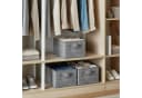 SONGMICS Aufbewahrungsbox 3er Set Grau mit Griffe Bild 3