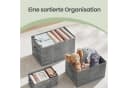 SONGMICS Aufbewahrungsbox 3er Set Grau mit Griffe Bild 4