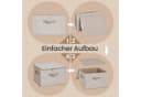 SONGMICS Aufbewahrungsbox 3er Set Beige mit Deckel und Griffen Bild 4