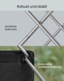SONGMICS Campingstuhl Faltbar Schwarz-Grau mit Tragetasche Bild 5