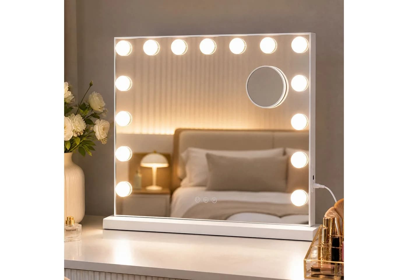 SONGMICS Schminkspiegel mit LED-Beleuchtung & Touch-Steuerung - Bild 2