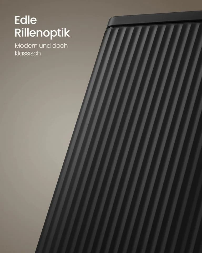 SONGMICS Mülleimer Küche 30L mit Fußpedal und Softclose Schwarz - Bild 3