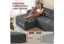 VASAGLE Wohnlandschaft U-Form 6-Sitzer Cord Sofa Grau Bild 3