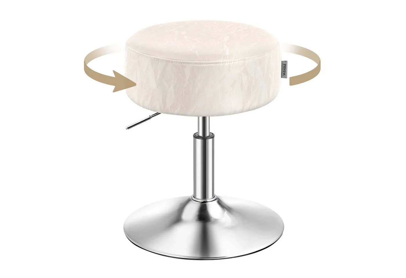 VASAGLE Schminktisch mit LED-Beleuchtung und Hocker Weiß - Bild 4
