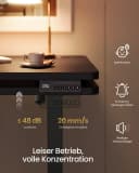 VASAGLE Höhenverstellbarer Schreibtisch Schwarz mit Memory-Funktion Bild 5