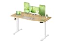 VASAGLE Höhenverstellbarer Schreibtisch Elektrisch Memory-Funktion Beige/Weiß Bild 2