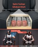 SONGMICS Gaming-Stuhl Grau Ergonomisch 4D Armlehnen Bild 3