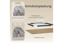 SONGMICS Wandspiegel Rund Mattweiß Aluminium Bild 5