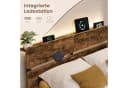 VASAGLE Doppelbettgestell 160x200 cm mit LED, USB & Stauraum Bild 4