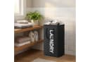 SONGMICS Wäschekorb 2er Set 80 L Faltbar Schwarz Bild 1