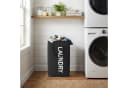SONGMICS Wäschekorb 2er Set 80 L Faltbar Schwarz Bild 4