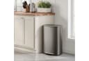 SONGMICS Mülleimer Treteimer 50L Edelstahl Silbergrau Bild 3