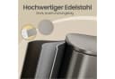 SONGMICS Mülleimer Treteimer 50L Edelstahl Silbergrau Bild 4