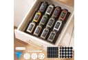 SONGMICS Gewürzbehälter 12er Set Schwarz Glas Bild 1