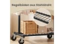 SONGMICS Kleiderständer Schwerlast Schwarz Ausziehbar mit Rollen Bild 5