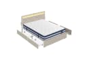 VASAGLE Polsterbett mit LED, USB & 4 Schubladen inkl. Matratze Bild 2