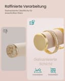 SONGMICS Schmuckständer Gold-Beige mit Samt-Tablett & abnehmbarem Ringhalter Bild 3
