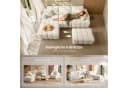 VASAGLE Ecksofa L-Form Chenille Weiß Modular Bild 5