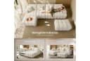 VASAGLE Modulares Sofa U-Form Chenille Weiß 6-Sitzer Bild 5