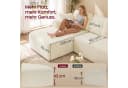 VASAGLE Wohnlandschaft U-Form 6-Sitzer Cord Sofa Weiß Bild 4