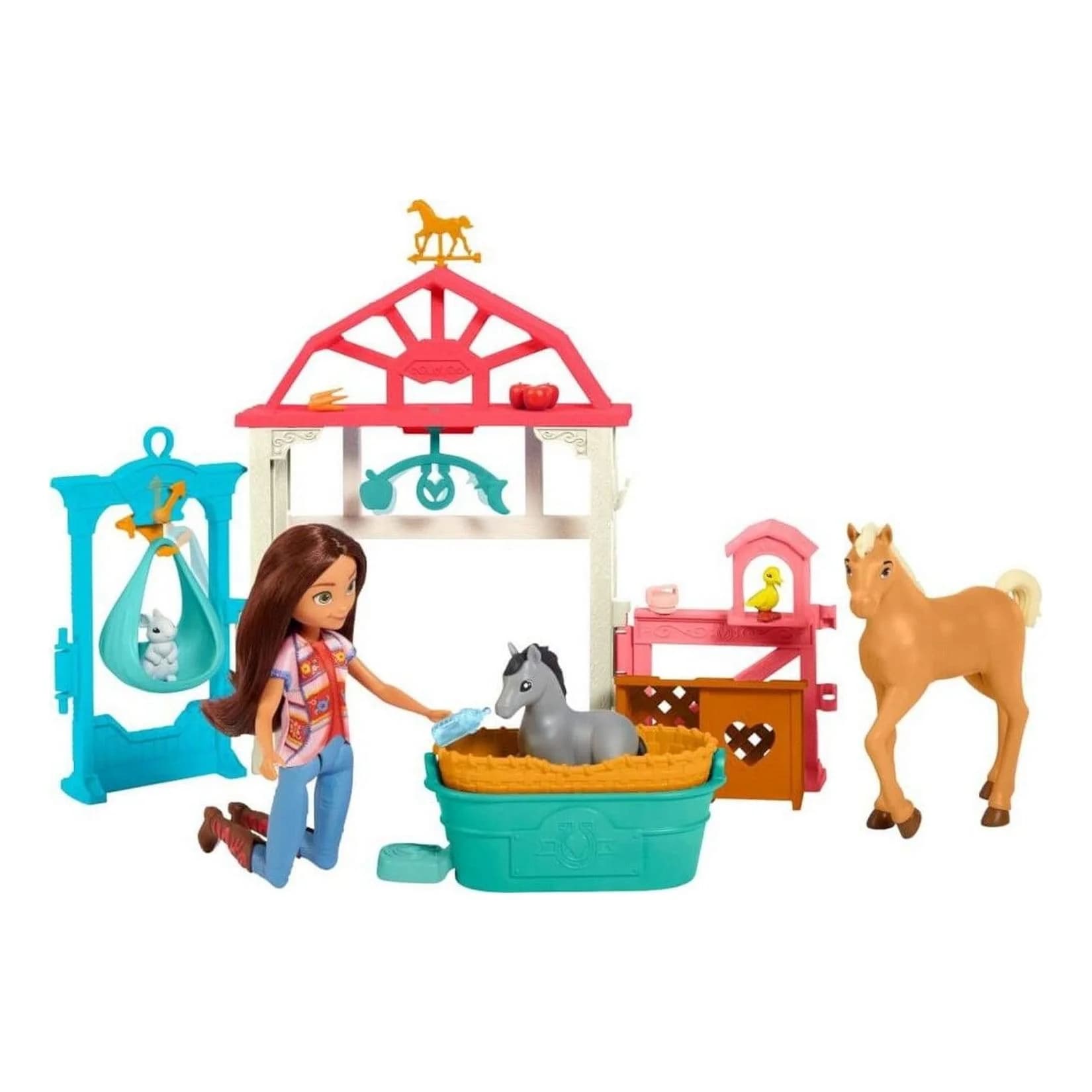 Mattel Spirit Luckys Tierbaby-Pflegestation mit Pony & Fohlen