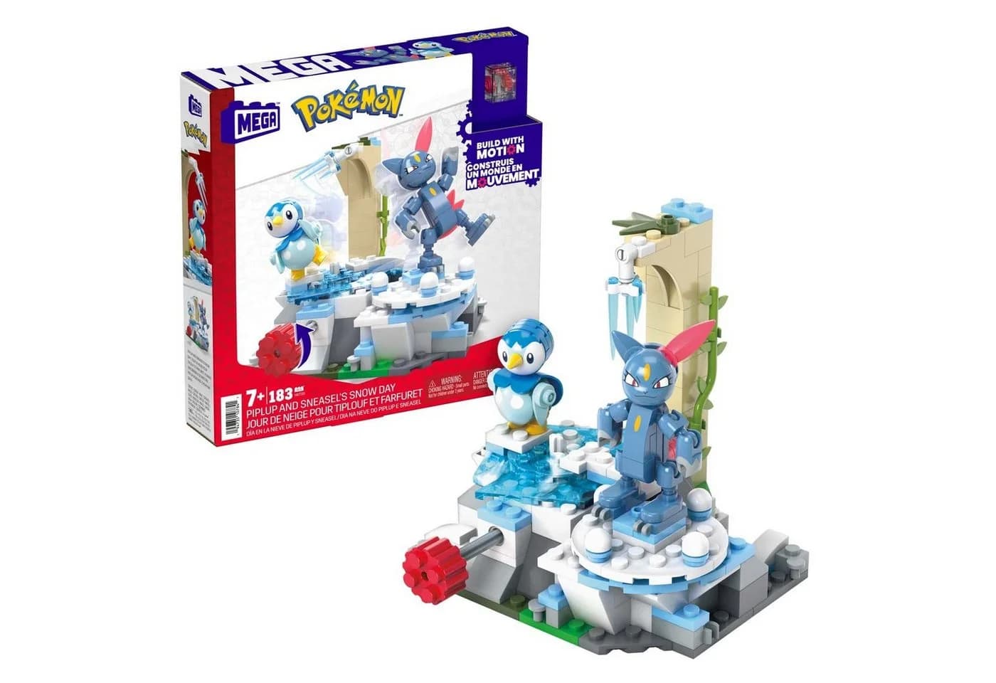 Mattel® MEGA Pokémon Plinfas und Sniebels Schneetag Konstruktions-Spielset
