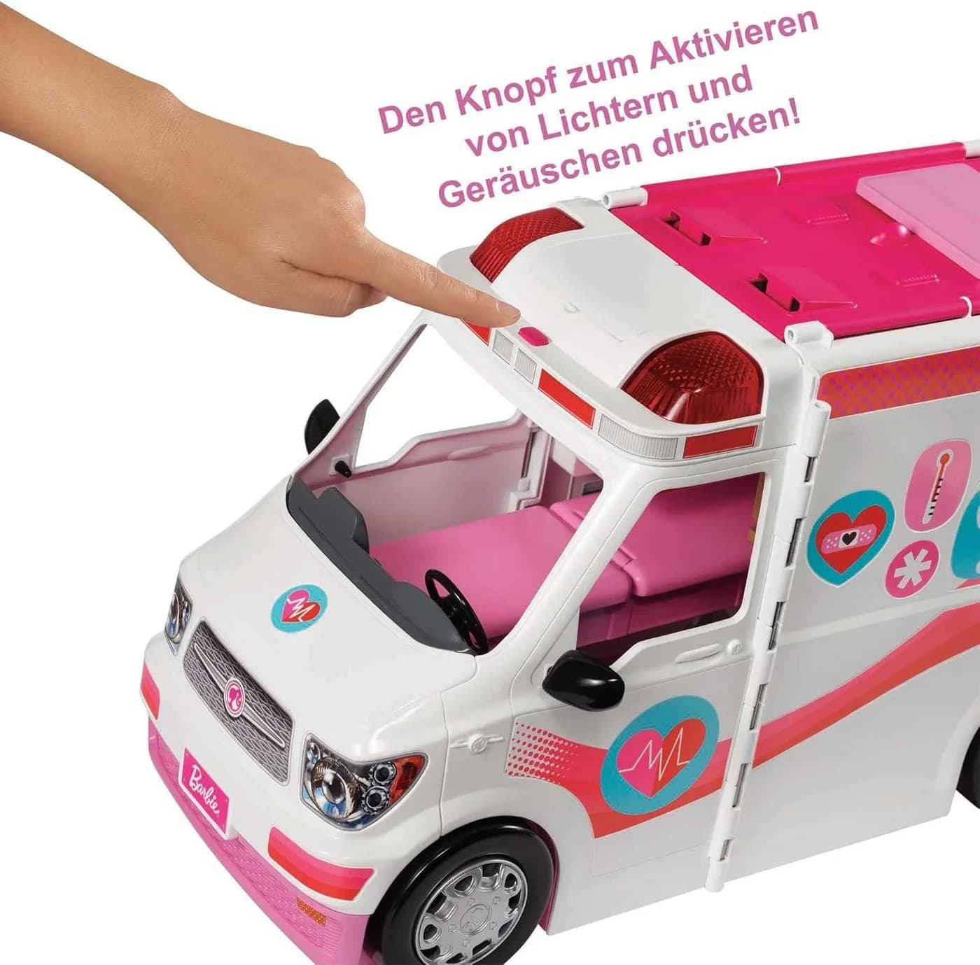 Mattel Barbie Spielwelt Krankenwagen 2-in-1 mit Licht und Sound - Bild 3