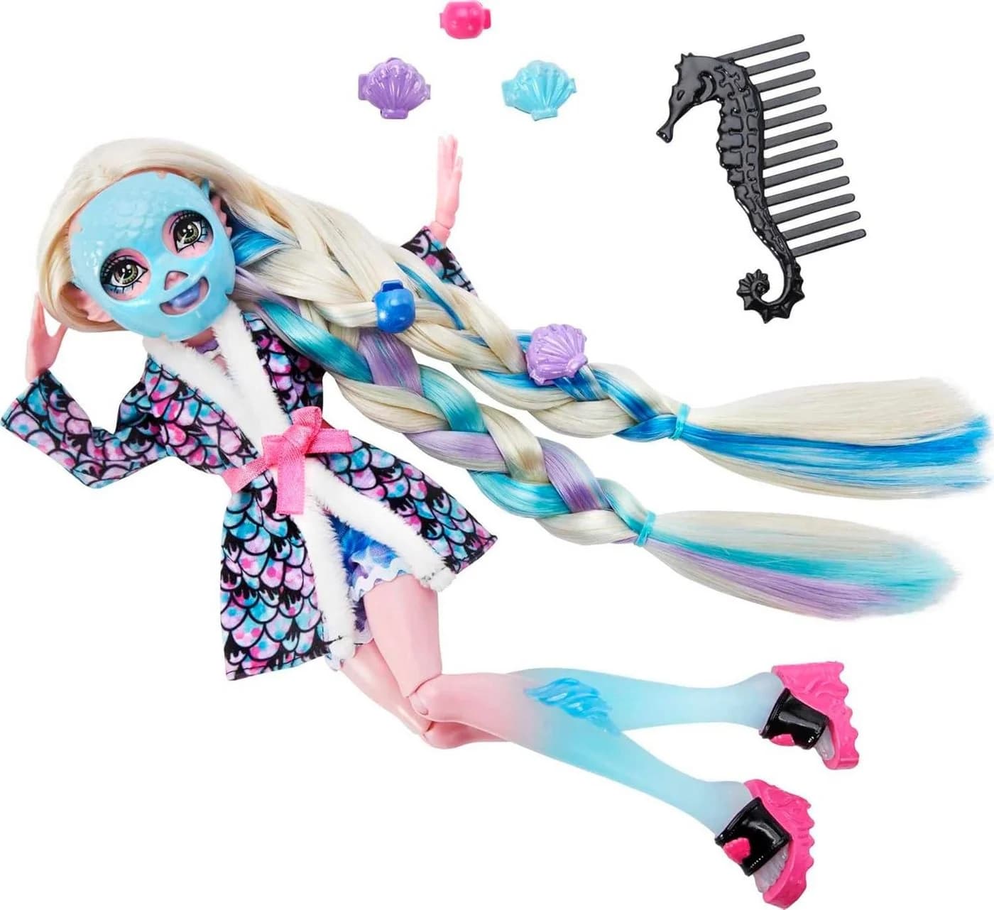 Mattel Biegepuppe Monster High Lagoona Blue Spa Day Set Zubehör HKY69 - Bild 5