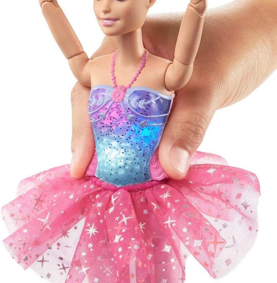 Barbie Anziehpuppe Dreamtopia Zauberlicht Ballerina (blond) mit Leucht-Kleid - Bild 3