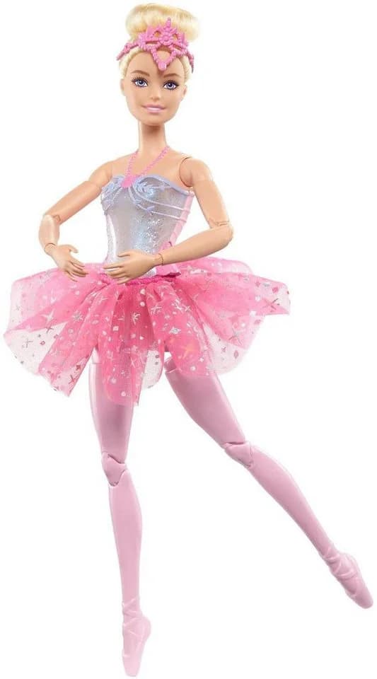 Barbie Anziehpuppe Dreamtopia Zauberlicht Ballerina (blond) mit Leucht-Kleid - Bild 4