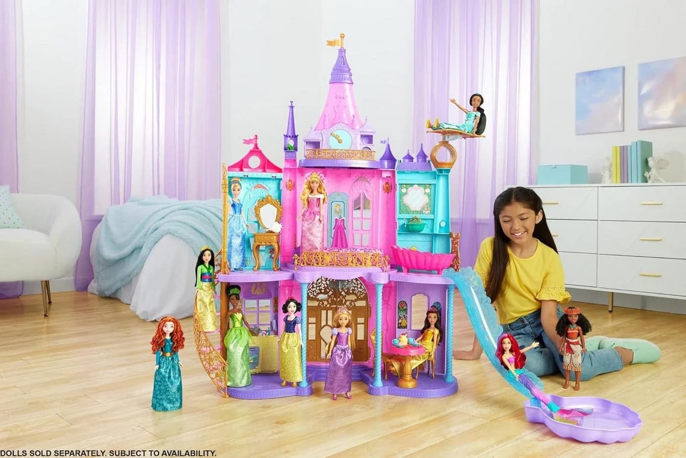 Mattel® Disney Prinzessin Puppenhaus Magisches Schloss 121 cm