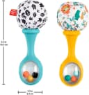 Fisher-Price Rassel Rumba-Rasseln mit Stoff, blau/gelb (Set, 2-tlg) Bild 4