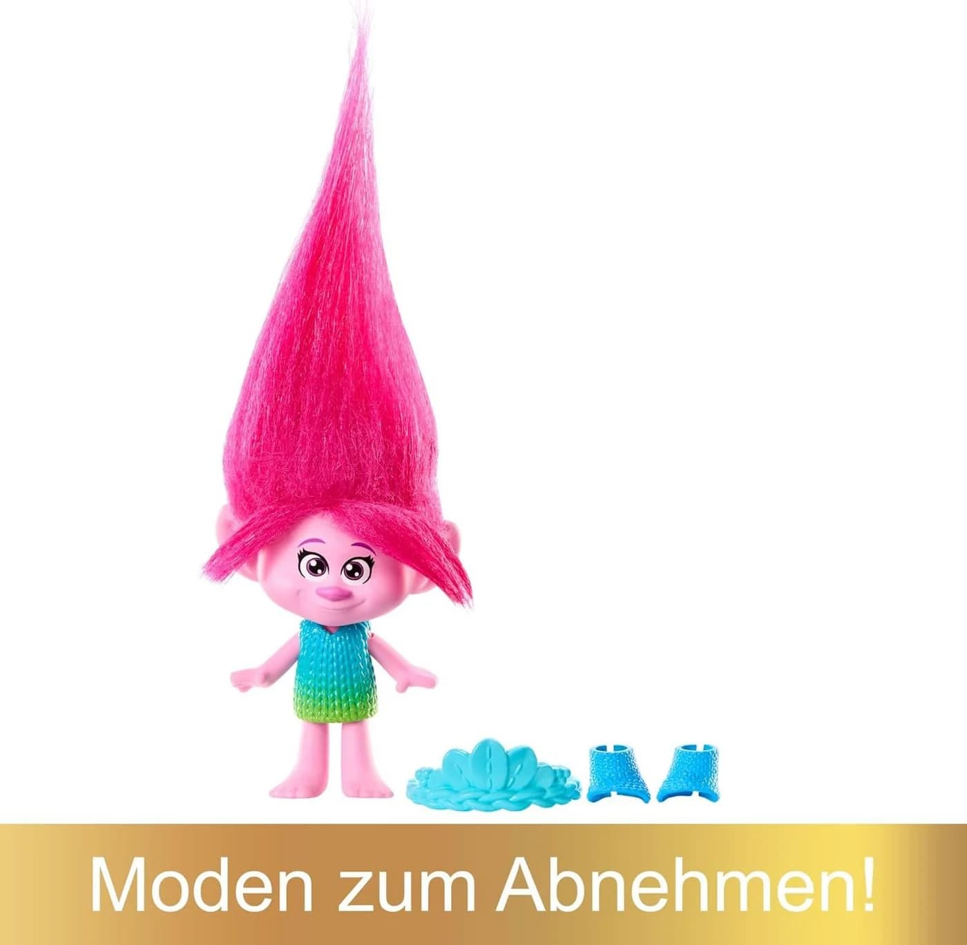 Mattel Trolls Plüschpuppe Königin Poppy mit Mode & Gelenken - Bild 3