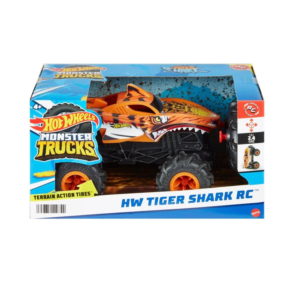 Mattel Hot Wheels RC Monster Truck Tiger Shark 1:24 Ferngesteuert - Bild 2